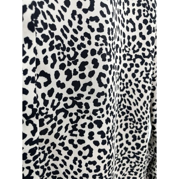 Express Women’s Button Front Cheetah Print Dolman Sleeve Blouse Size XS Boho Ofc - Picture 6 of 11